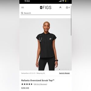 COPY - FIGS Scrub Top